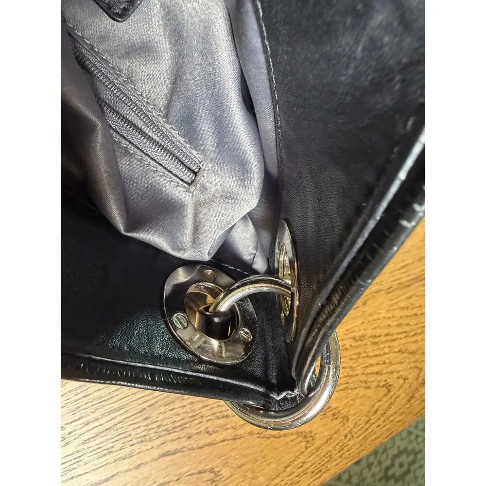 Vintage Coach Signature Hobo Ashley Shoulder Bag Black